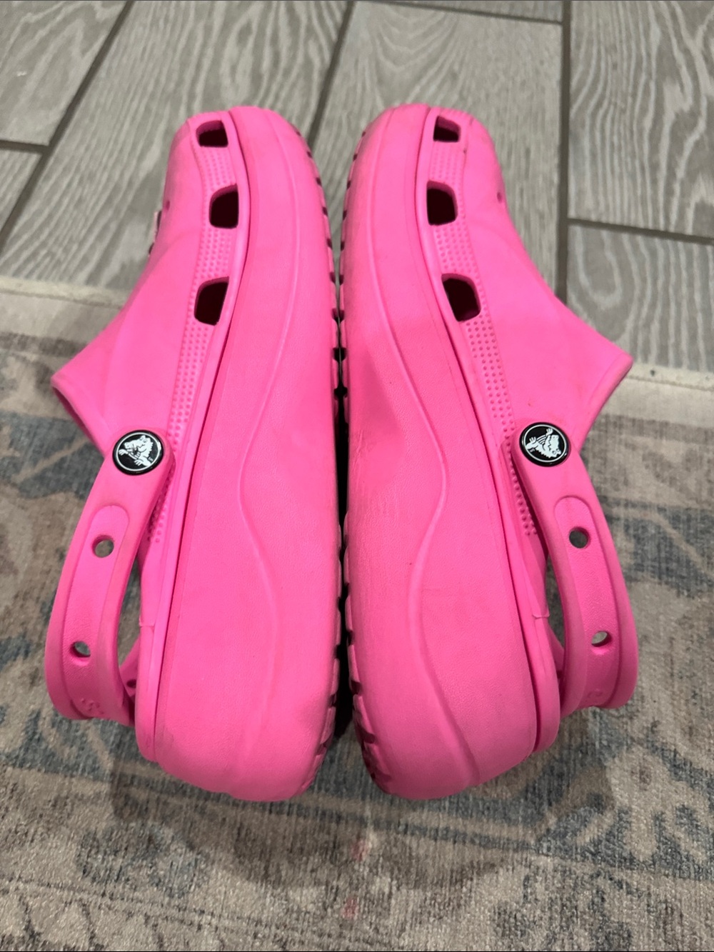 Crocs Pink Baya Platform Crocs size women’s 8 - Picture 4 of 8